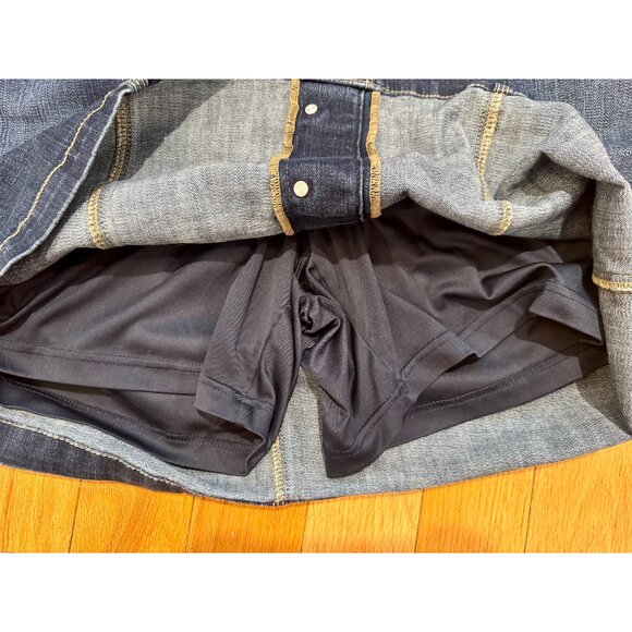 CJ BANKS Denim Button-Front Skirt - Picture 6 of 7